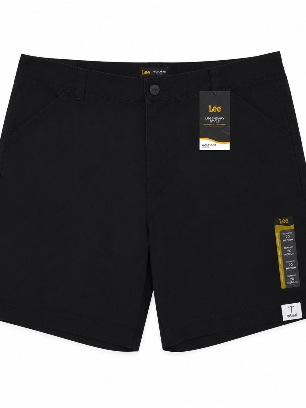 Lee Black Flat Front Women’s Shorts